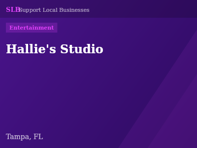 Hallie's Studio — Entertainment in Tampa, FL