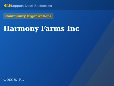 Harmony Farms Inc — Community Organizations in Cocoa, FL