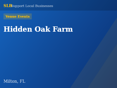 Hidden Oak Farm — Venue Events in Milton, FL
