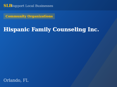 Hispanic Family Counseling Inc. — Community Organizations in Orlando, FL
