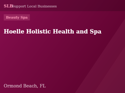 Hoelle Holistic Health and Spa — Beauty Spa in Ormond Beach, FL