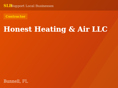 Honest Heating & Air LLC — Contractor in Bunnell, FL