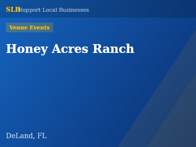 Honey Acres Ranch — Venue Events in DeLand, FL
