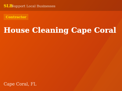 House Cleaning Cape Coral — Contractor in Cape Coral, FL