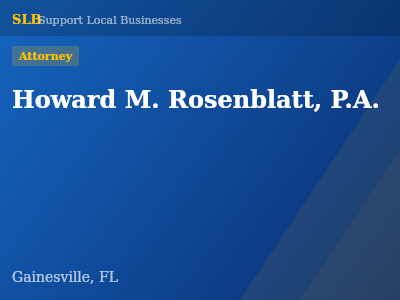 Howard M. Rosenblatt, P.A. — Attorney in Gainesville, FL