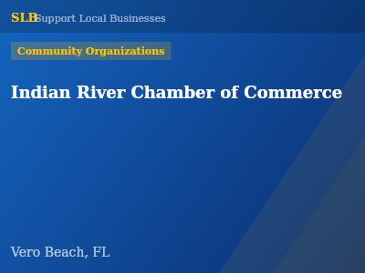 Indian River Chamber of Commerce — Community Organizations in Vero Beach, FL