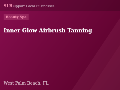 Inner Glow Airbrush Tanning — Beauty Spa in West Palm Beach, FL