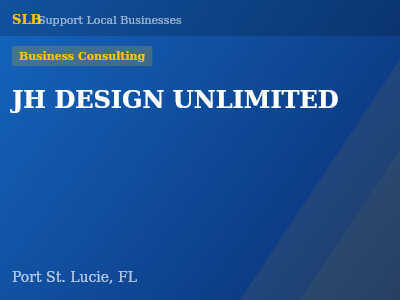JH DESIGN UNLIMITED — Business Consulting in Port St. Lucie, FL