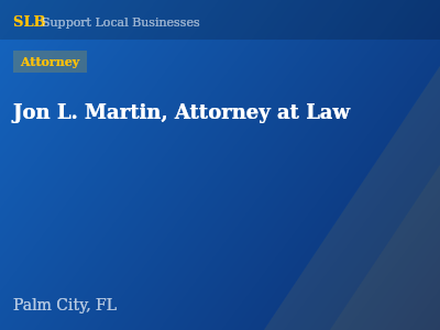 Jon L. Martin, Attorney at Law — Attorney in Palm City, FL
