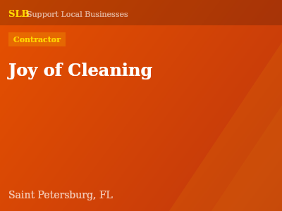 Joy of Cleaning — Contractor in Saint Petersburg, FL