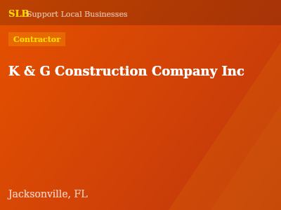 K & G Construction Company Inc — Contractor in Jacksonville, FL