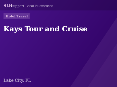 Kays Tour and Cruise — Hotel Travel in Lake City, FL