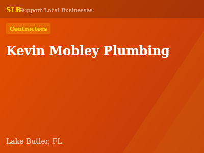 Kevin Mobley Plumbing — Contractors in Lake Butler, FL