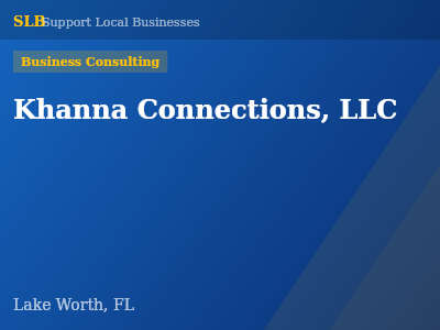 Khanna Connections, LLC — Business Consulting in Lake Worth, FL