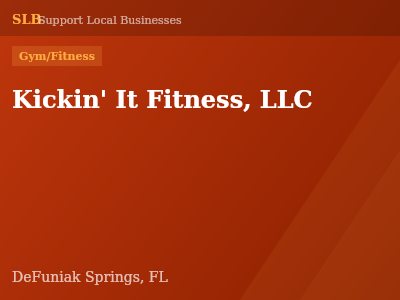 Kickin' It Fitness, LLC — Gym/Fitness in DeFuniak Springs, FL