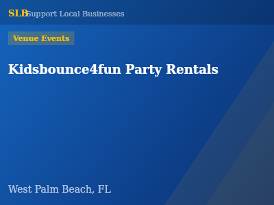 Kidsbounce4fun Party Rentals — Venue Events in West Palm Beach, FL