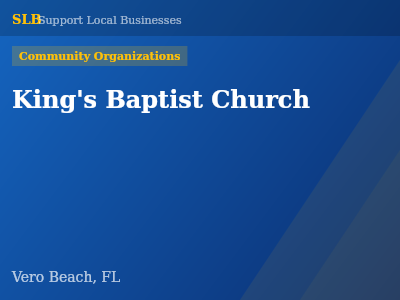 King's Baptist Church — Community Organizations in Vero Beach, FL