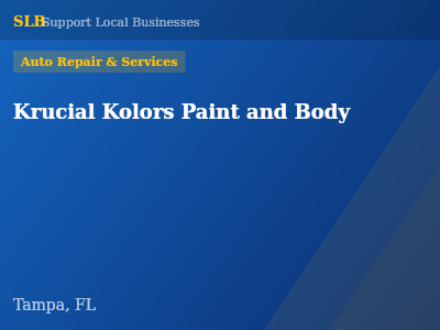 Krucial Kolors Paint and Body — Auto Repair & Services in Tampa, FL