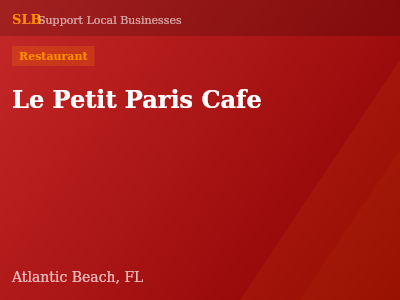 Le Petit Paris Cafe — Restaurant in Atlantic Beach, FL