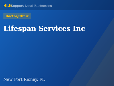 Lifespan Services Inc — Doctor/Clinic in New Port Richey, FL