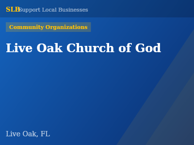 Live Oak Church of God — Community Organizations in Live Oak, FL