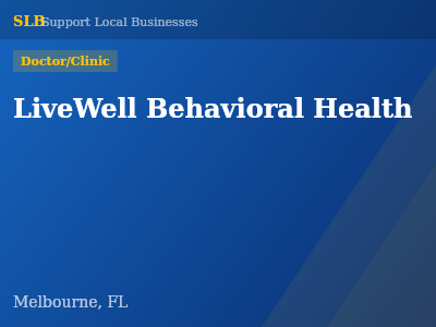 LiveWell Behavioral Health — Doctor/Clinic in Melbourne, FL