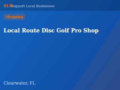 Local Route Disc Golf Pro Shop — Shopping in Clearwater, FL