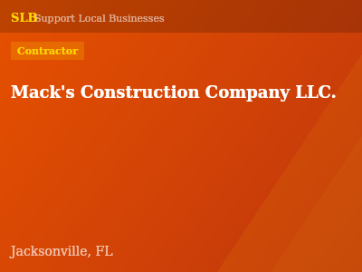 Mack's Construction Company LLC. — Contractor in Jacksonville, FL