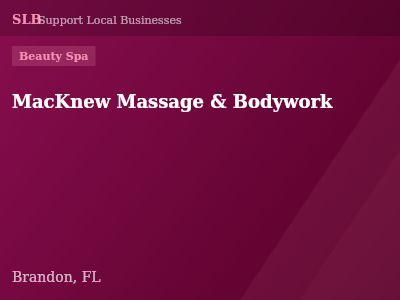 MacKnew Massage & Bodywork — Beauty Spa in Brandon, FL