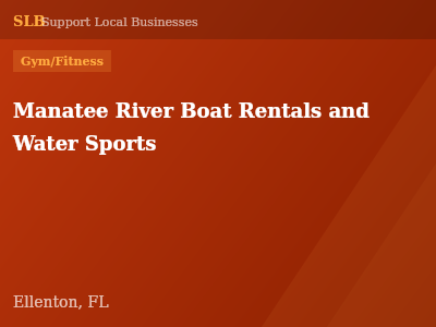 Manatee River Boat Rentals and Water Sports — Gym/Fitness in Ellenton, FL