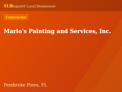 Mario's Painting and Services, Inc. — Contractor in Pembroke Pines, FL
