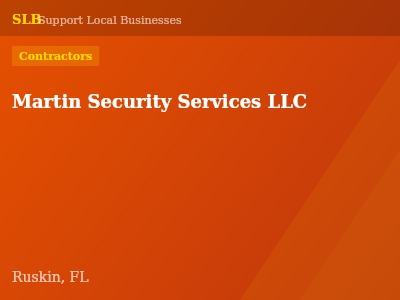 Martin Security Services LLC — Contractors in Ruskin, FL