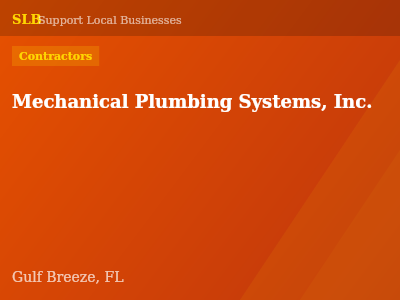 Mechanical Plumbing Systems, Inc. — Contractors in Gulf Breeze, FL