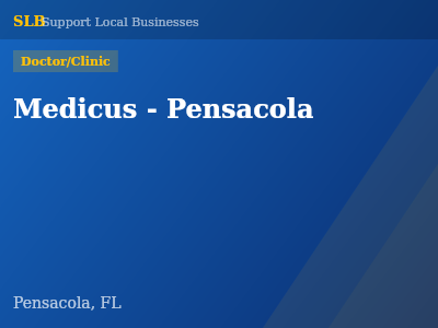 Medicus - Pensacola — Doctor/Clinic in Pensacola, FL