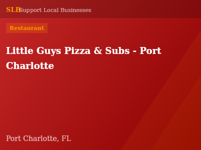 Little Guys Pizza & Subs - Port Charlotte — Restaurant in Port Charlotte, FL