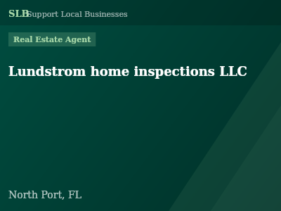 Lundstrom home inspections LLC — Real Estate Agent in North Port, FL