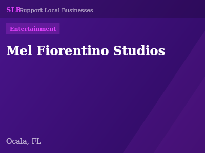 Mel Fiorentino Studios — Entertainment in Ocala, FL