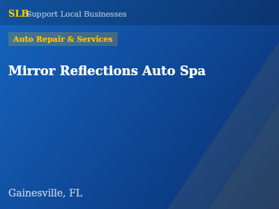 Mirror Reflections Auto Spa — Auto Repair & Services in Gainesville, FL