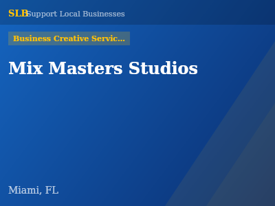 Mix Masters Studios — Business Creative Services in Miami, FL