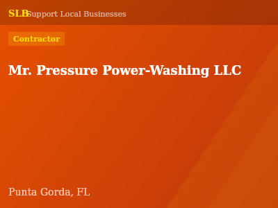 Mr. Pressure Power-Washing LLC — Contractor in Punta Gorda, FL