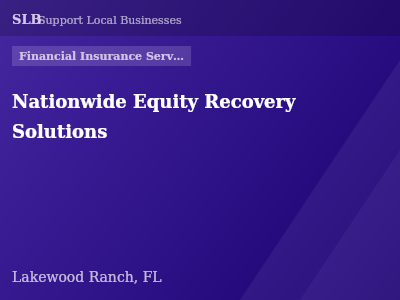 Nationwide Equity Recovery Solutions — Financial Insurance Services in Lakewood Ranch, FL