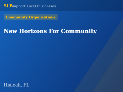 New Horizons For Community — Community Organizations in Hialeah, FL