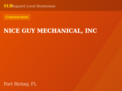 NICE GUY MECHANICAL, INC — Contractors in Port Richey, FL