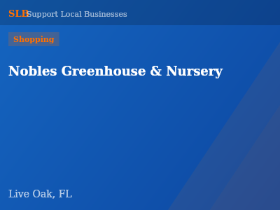 Nobles Greenhouse & Nursery — Shopping in Live Oak, FL