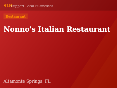 Nonno's Italian Restaurant — Restaurant in Altamonte Springs, FL