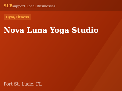 Nova Luna Yoga Studio — Gym/Fitness in Port St. Lucie, FL