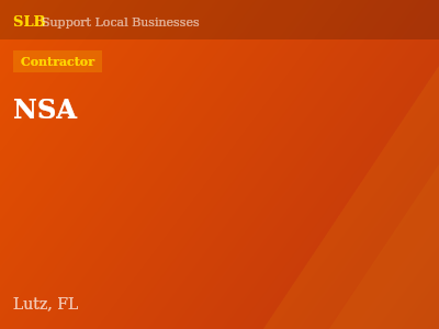 NSA — Contractor in Lutz, FL