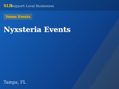 Nyxsteria Events — Venue Events in Tampa, FL