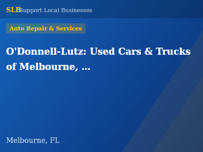 O'Donnell-Lutz: Used Cars & Trucks of Melbourne, Palm Bay, and Central Florida — Auto Repair & Services in Melbourne, FL