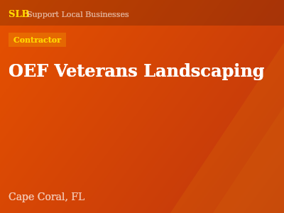 OEF Veterans Landscaping — Contractor in Cape Coral, FL